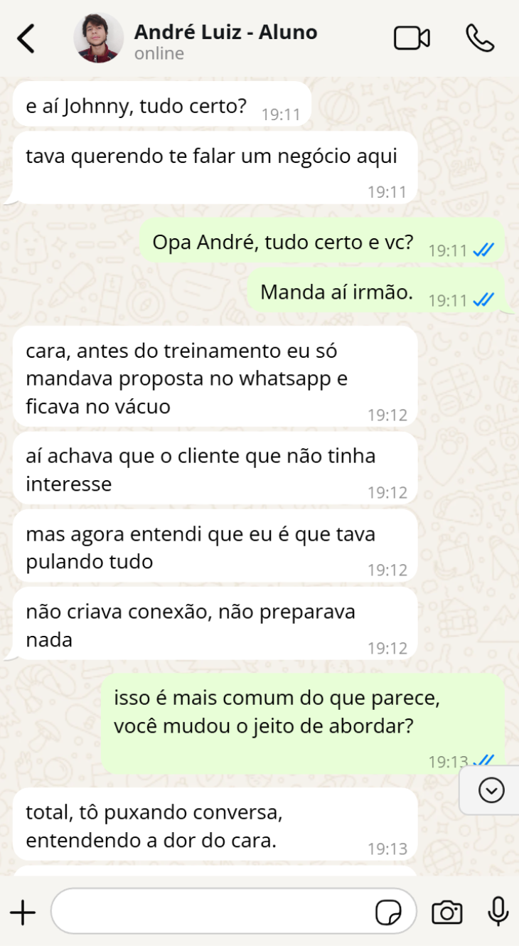 Depoimento André