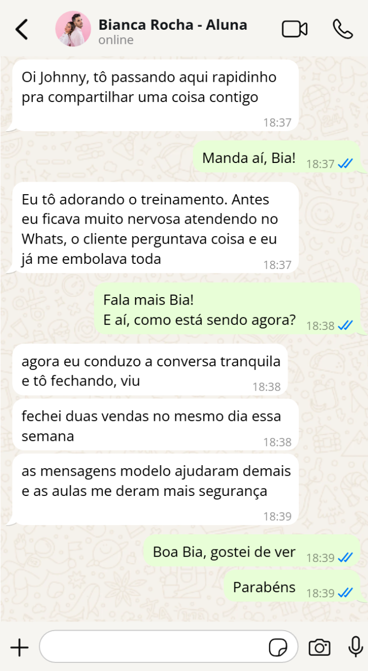 Depoimento Bianca Rocha